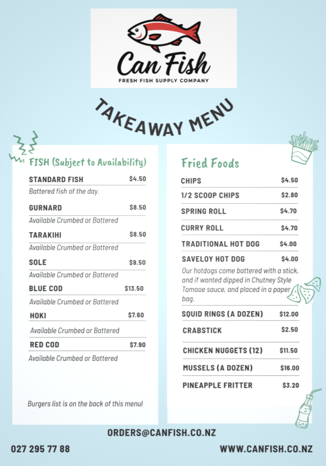 canfish menu